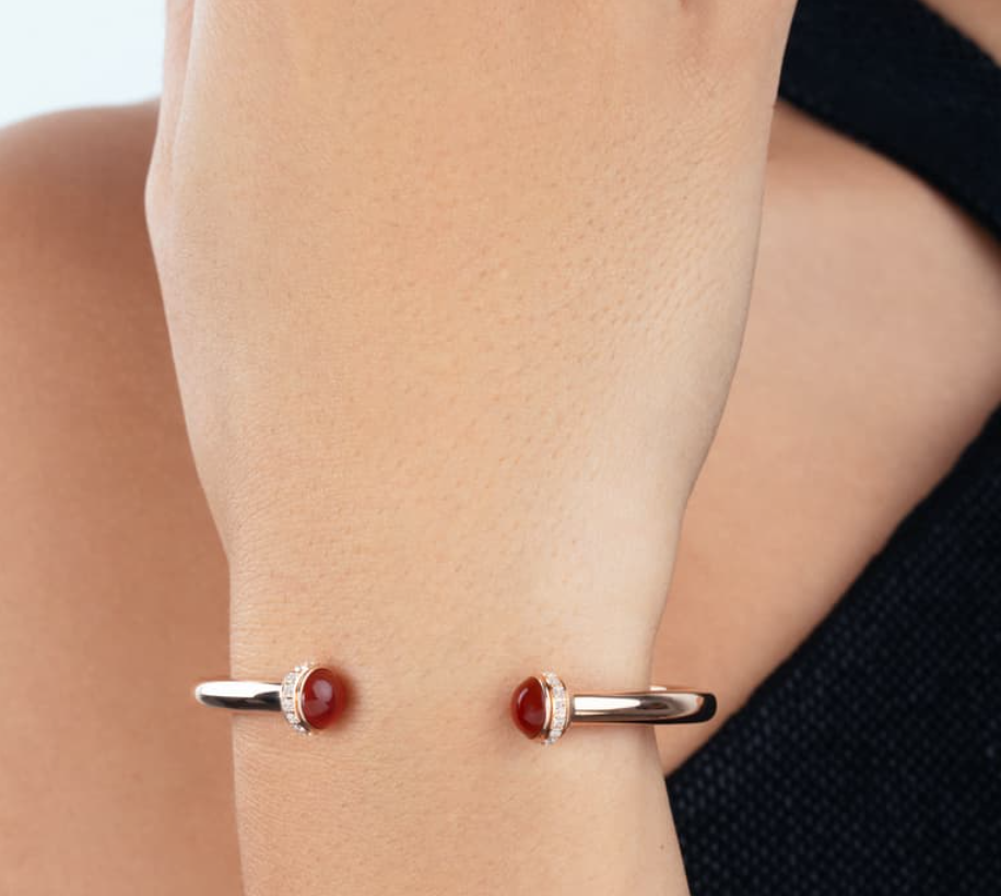 Possession open bangle bracelet